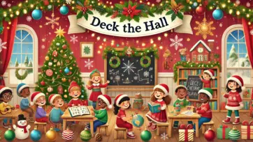 Deck the Hall Song | Learn and Celebrate with Festive Fun for Kids